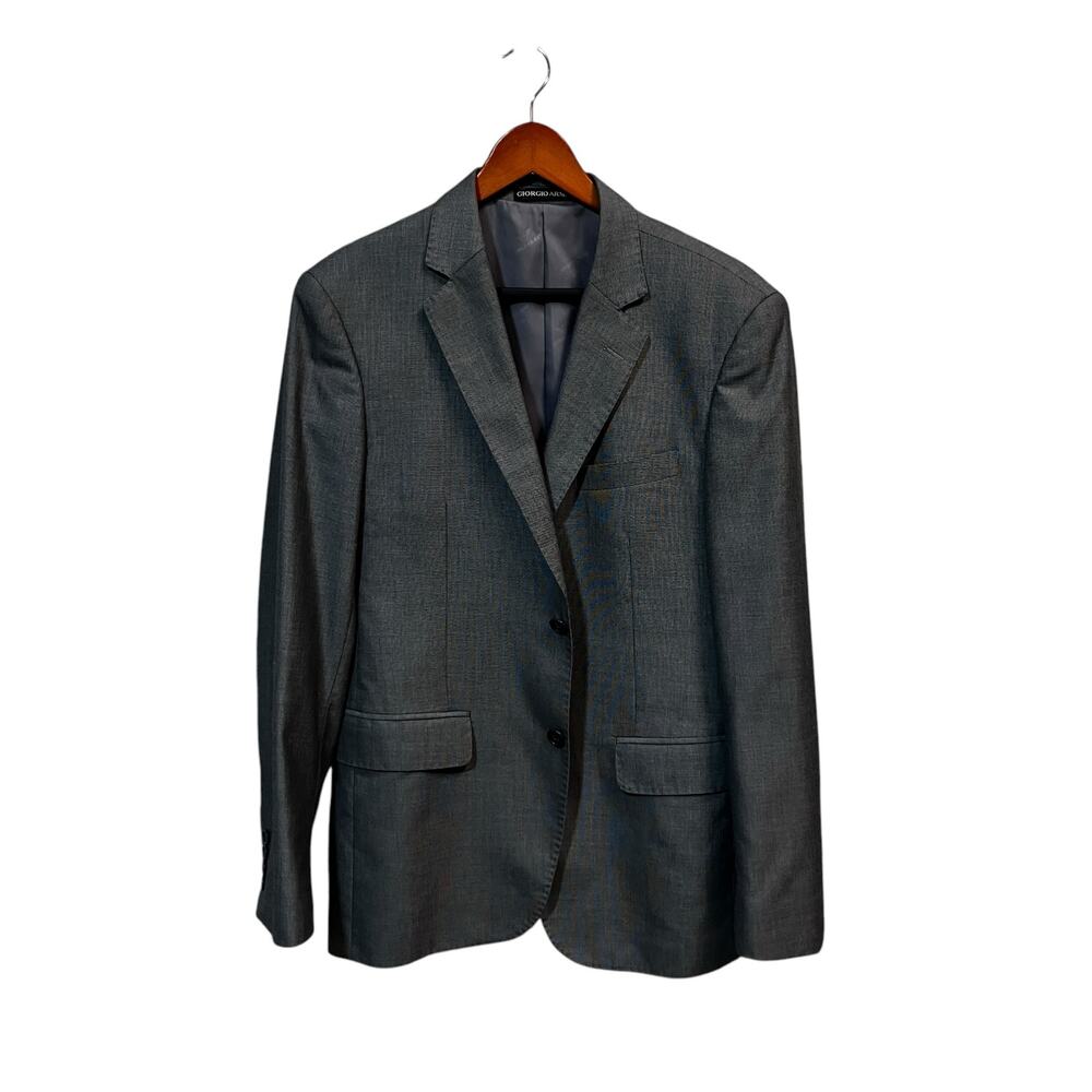 Giorgio Armani Sport Coat Jacket 41” Chest Le Collezioni‎ Gray 2 Button Wool